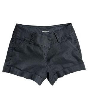 Express High Waist Black Shorts with Relaxed Style
